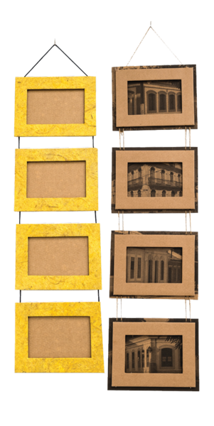 Porta  fotos em papel artesanal para 4 fotos 10x15